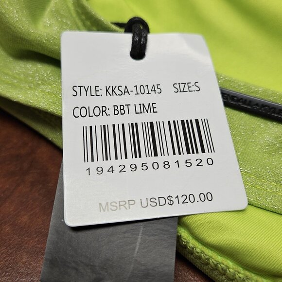 Kendall + Kyle Womens Bikini Set NWT Neon Green - Picture 4 of 8